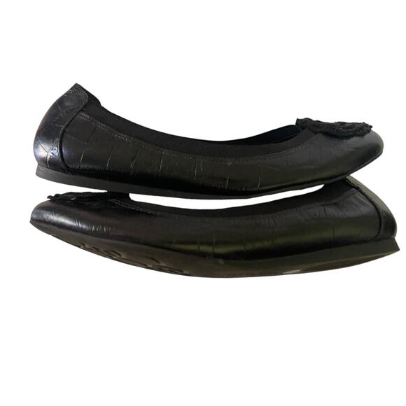 Kate Spade Black Leather Slip On Ballet Flats Size 6.5 - Picture 6 of 8